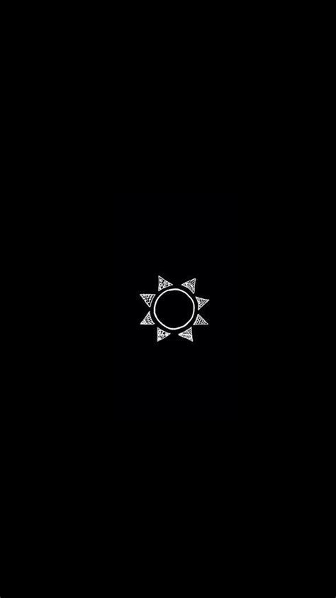 iPhone, Drawing, Art, Simple, Sun, Black - Wallpaper | Black wallpaper ...