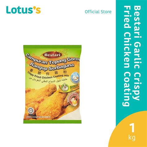 Bestari Garlic Crispy Fried Chicken Coating Mix 1kg Shopee Malaysia