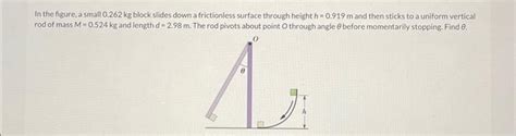 Solved In The Figure A Small Kg Block Slides Down A Chegg