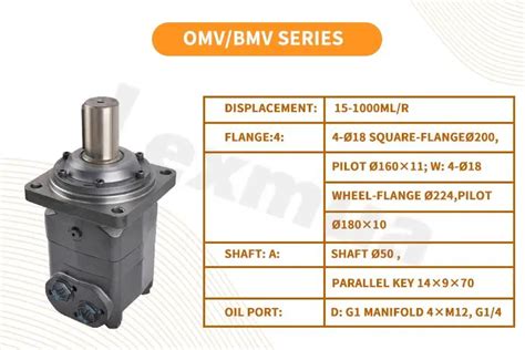 Heavy Duty Hydraulic Engineer Hydraulic Motor Omv315400500630800