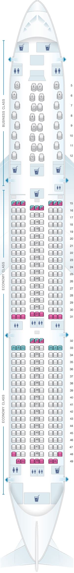 Etihad Airways A380 Seat Map