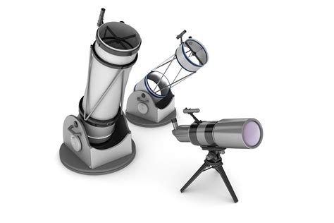 3d Model Of Telescopes Refractor Reflector