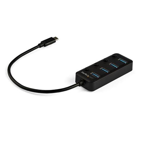 4-Port USB-C Hub - with On/Off Switches | StarTech.com