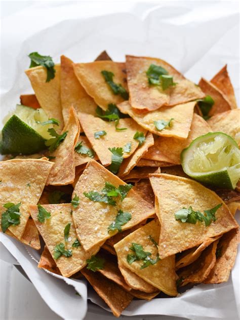 Homemade Lime Tortilla Chips - Isabel Eats