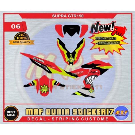 Jual Sticker Decal Supra Gtr Hiu Stiker Dekal Supra Gtr Motor