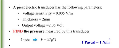 Solved A Piezoelectric Transducer Has The Following Chegg