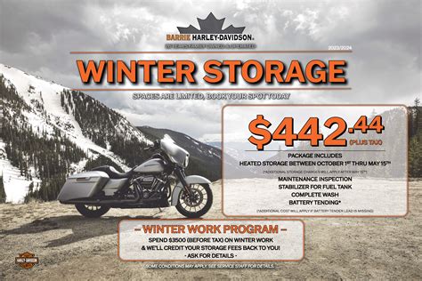 Winter Storage | Barrie Harley-Davidson® Ontario