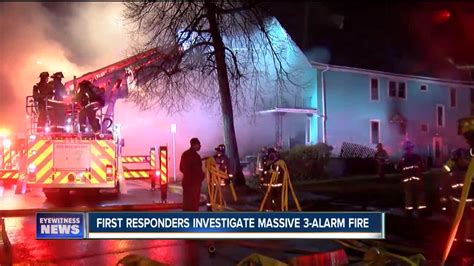 Three Homes Lost In Three Alarm Fire Overnight