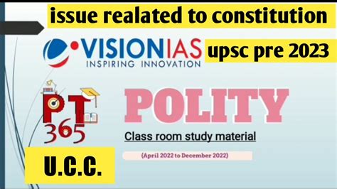 Vision Ias Pt Polity Current Affairs For Upsc Prelims Exam