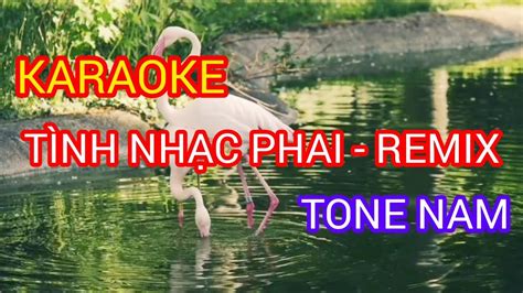 Karaoke Tình Nhạc Phai Remix Tone Nam YouTube