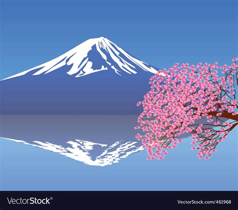 Cherry blossom branch Royalty Free Vector Image