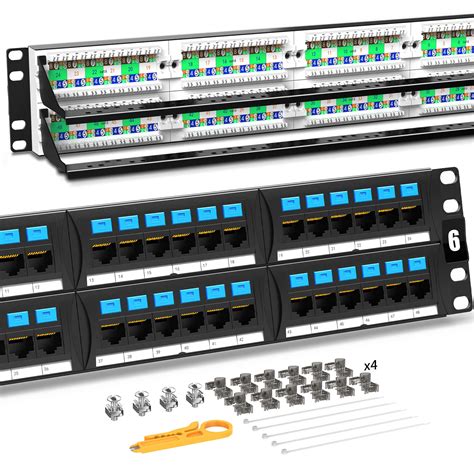 Snapklik Ampcom Supreme Series Cat Ports Patch Panel Rack