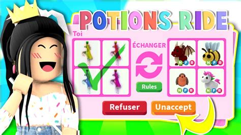 Challenge Trade Seulement Des Potions Pendant H Sur Adopt Me Roblox