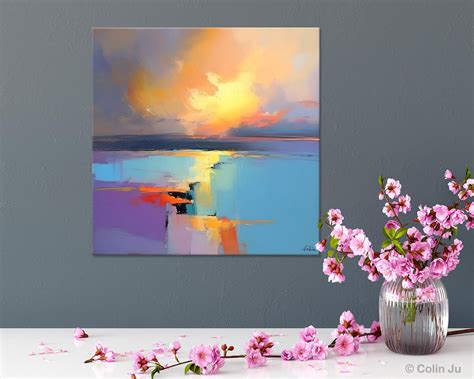 Canvas Painting for Living Room, Original Modern Wall Art Painting, Ab ...