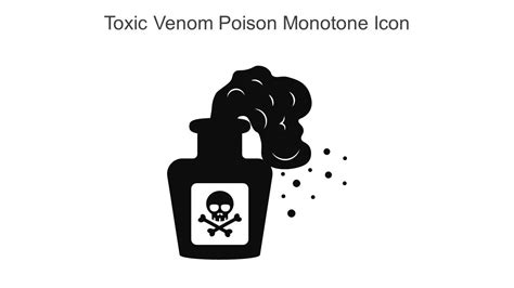 Toxic Venom Poison Monotone Icon In Powerpoint Pptx Png And Editable Eps Format