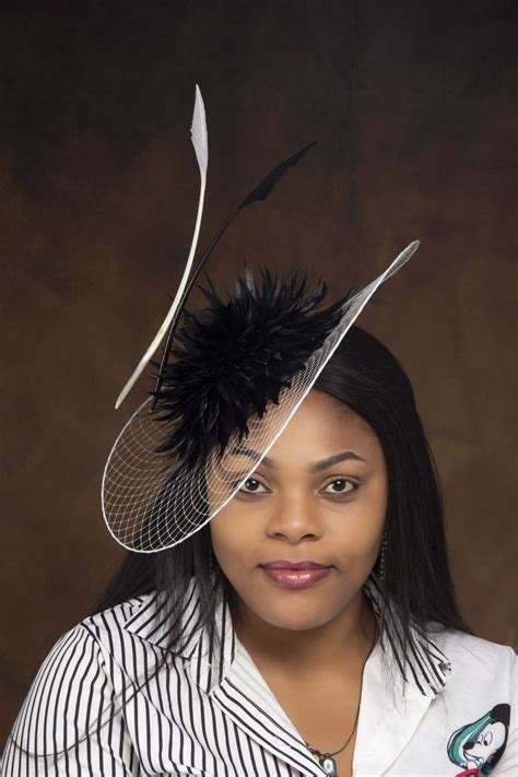 Feathered Net Brim Hat Classy Hats Fascinator Hairstyles African