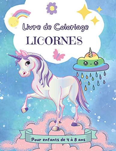 Livre De Coloriage Licornes Pour Enfants De Ans Livre De