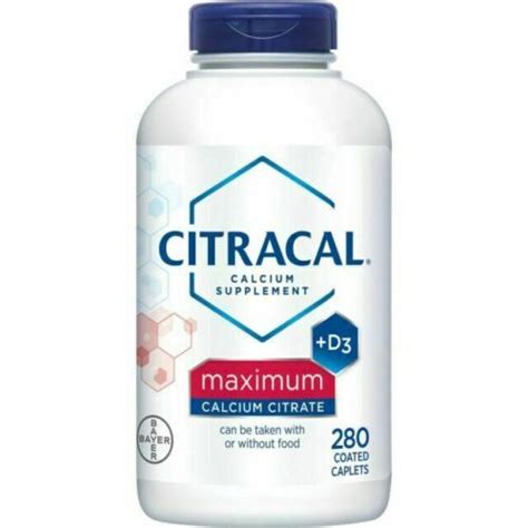 Citracal Maximum Plus Calcium Citrate D3 280 Caplets New Sealed Exp 022025 16500557647 Ebay