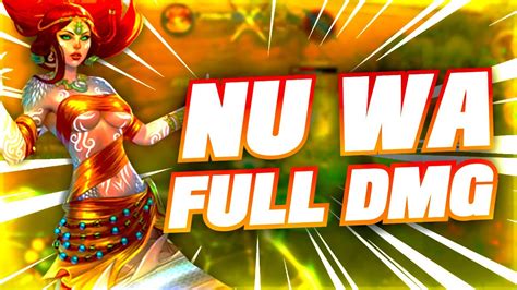 Smite SEASON 8 NU WA FULL DAMAGE BUILD With CHARGED GEM THIS BUILD IS