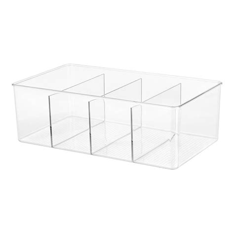 Caja Multiusos Mainstays Acr Lico Con Divisiones Transparente Walmart