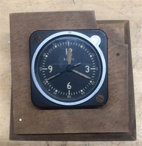 Vintage Aviation Aircraft 8 Day Cockpit Dash Clock 4584555384