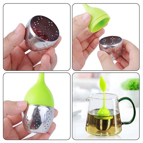 Tea Infuser Maxmall Pack Silicone Tea Infuser Handle Stainless Steel