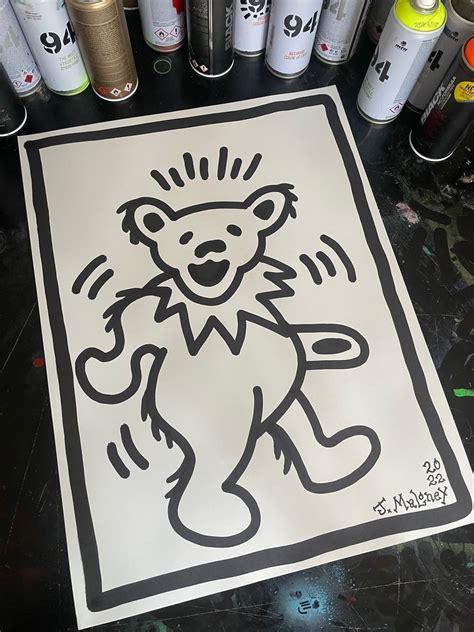 Grateful Dead Dancing Bear Drawing! | Jason Maloney Art