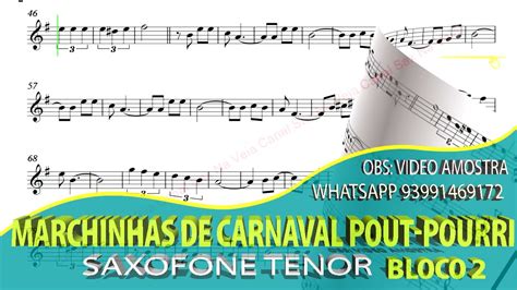 Marchinhas De Carnaval Pout Pourri Bloco Sax Tenor Bb Video