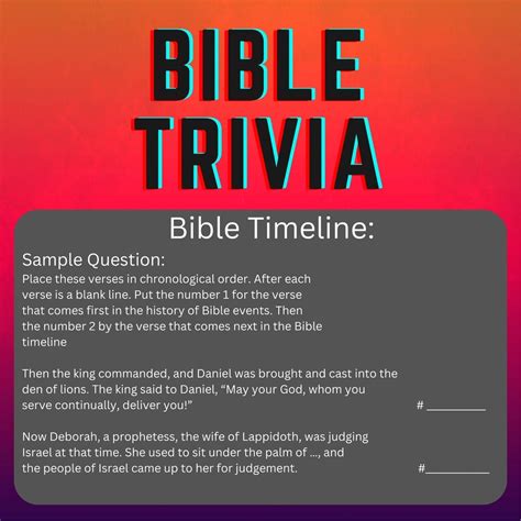 Bible Trivia: Bible Timeline Quiz Contains 20 Bible Quizzes With 10 ...