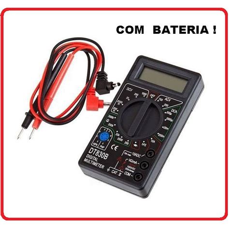 Multímetro Digital DT 830B Portátil Bateria PROMOÇÃO Shopee Brasil