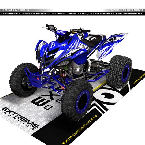 Adhesivos Quad Yamaha Raptor 700 50 Aniversario Azul Extremegraphics Es