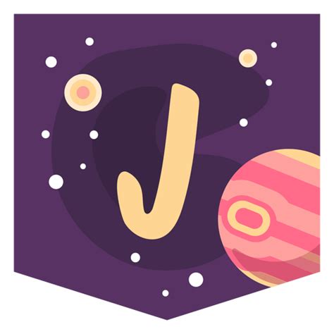 Space Alphabet J Banner Png And Svg Design For T Shirts