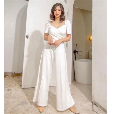 Neoprene Modern Filipiniana Jumpsuit Women S Fashion Dresses Sets