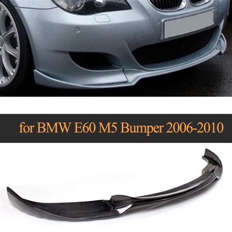 Auto Car Carbon Fiber Front Lip Splitter For Bmw E60 M5 Bumper 2006