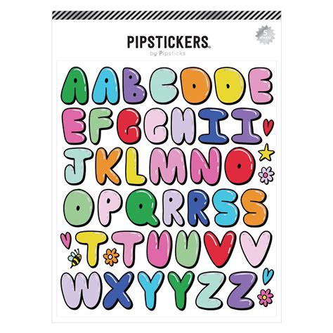 Colorful Balloons Alphabet Stickers - Worksheets Library