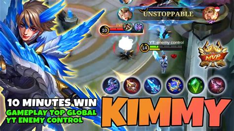 Kimmy Jungler Build Fast Win Top Global Kimmy Gameplay By YT Enemy