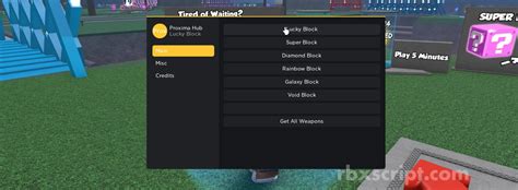 Lucky Blocks Battlegrounds Get Weapons Spawn Blocks Walkspeed