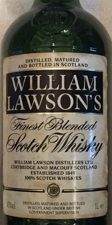 William Lawson S Finest Blended Scotch Whisky 43 1000ml Spirit Radar