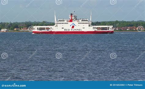 Roro Service Vessel Inbound To Town Quay Southampton Uk Stock