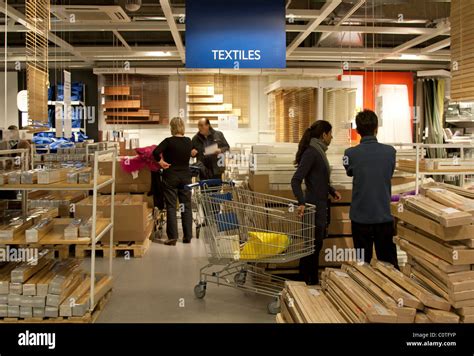 Textile Department - Ikea Store - Wembley - London Stock Photo - Alamy