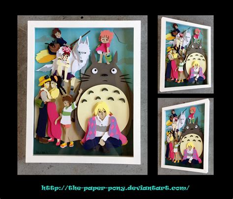 Commission Studio Ghibli Shadowbox By The Paper On