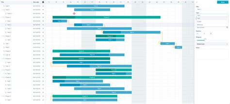 Javascript Gantt Chart Library Html5 Gantt Js Webix