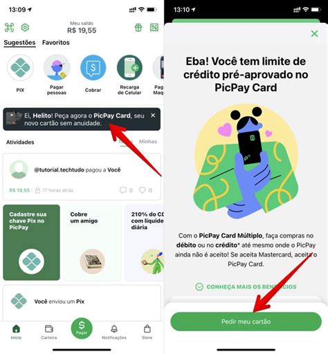Como pedir cartão de crédito PicPay