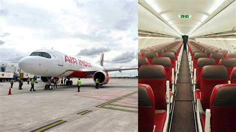 Air India's first A320-Neo Sporting new livery and cabin interiors ...