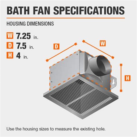 What Is Standard Size For Bathroom Exhaust Fan Artcomcrea