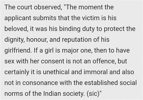 Consensual Sex With An Adult Not A Crime But Immoral Allahabad Hc R