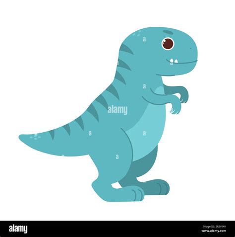 Cute Blue Dinosaur Stock Vector Image And Art Alamy