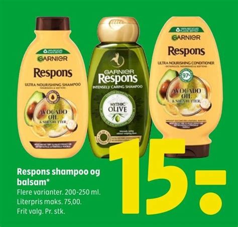 Respons Shampoo Og Balsam Tilbud Hos Coop 365