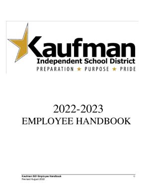 Fillable Online Devine ISD 20222023 Employee Handbook Fax Email Print