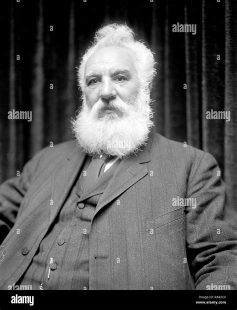 Inventor Graham Bell - Alexander Graham Bell, inventor of the Telephone ca. 1905-1922 Stock ...